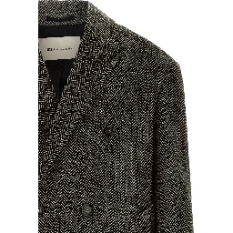 Black Virgin Wool Coat