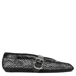Mary Jane Ballet Flats in Mesh