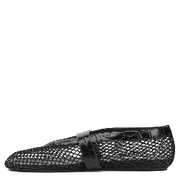 Mary Jane Ballet Flats in Mesh