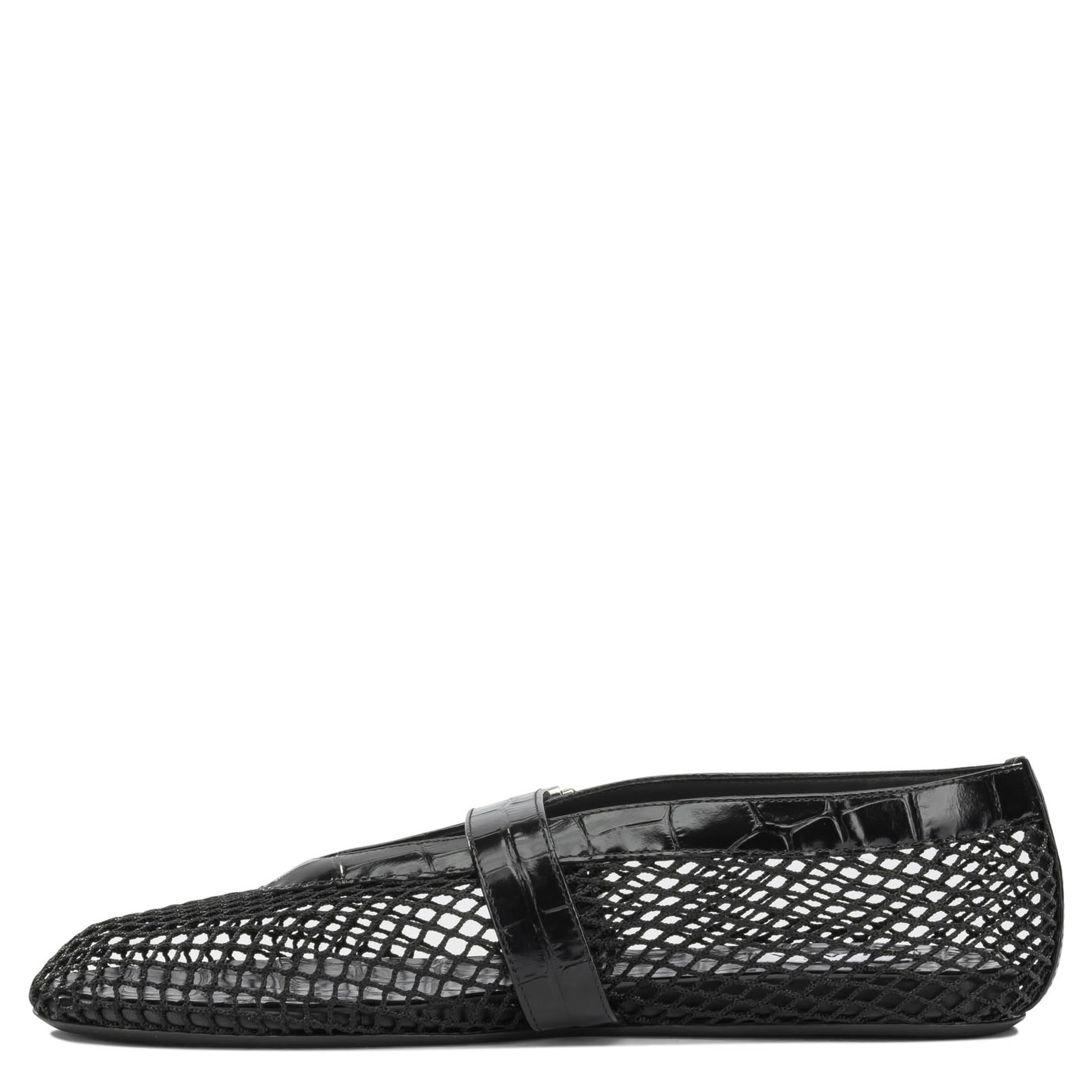 Mary Jane Ballet Flats in Mesh