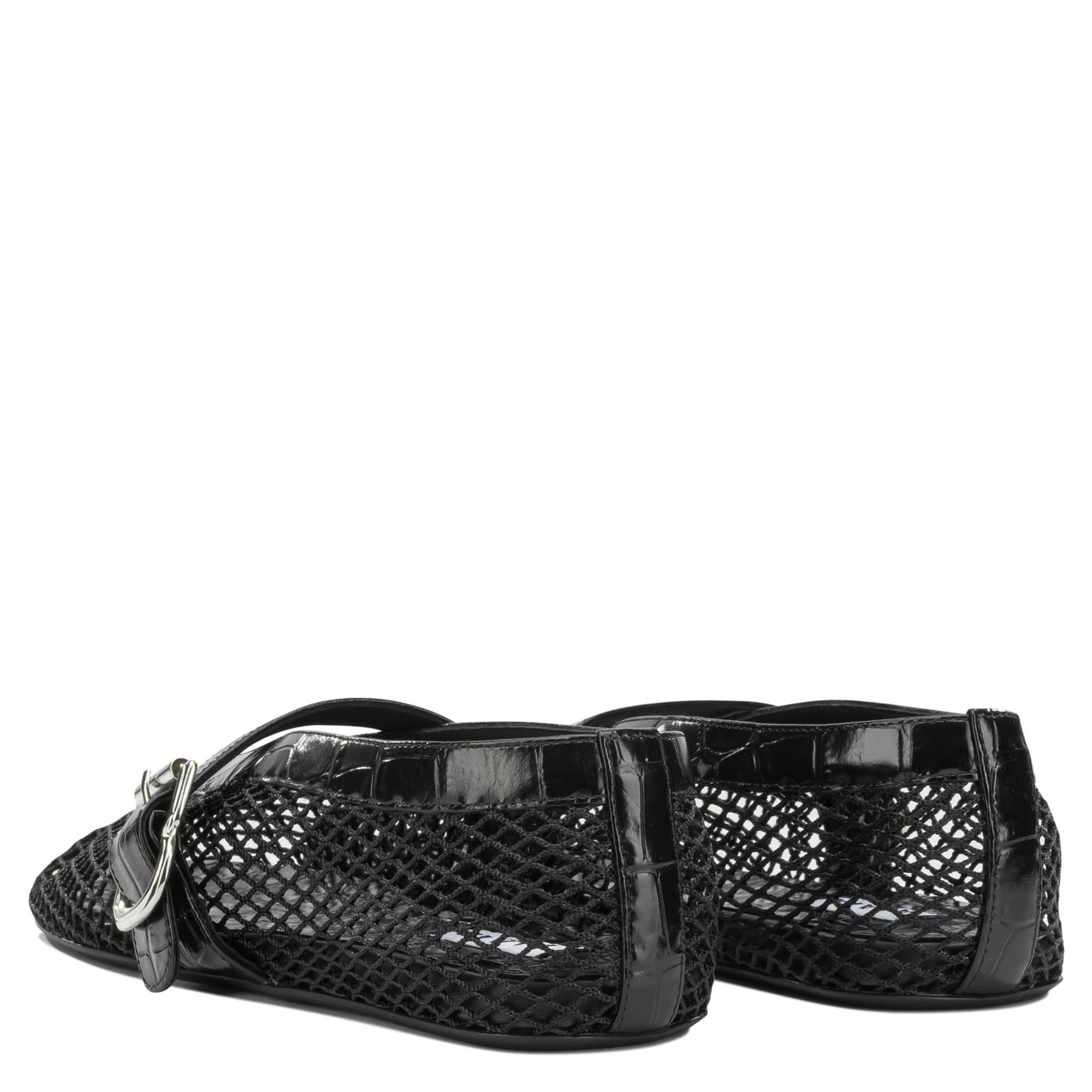 Mary Jane Ballet Flats in Mesh