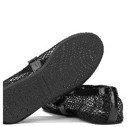 Mary Jane Ballet Flats in Mesh