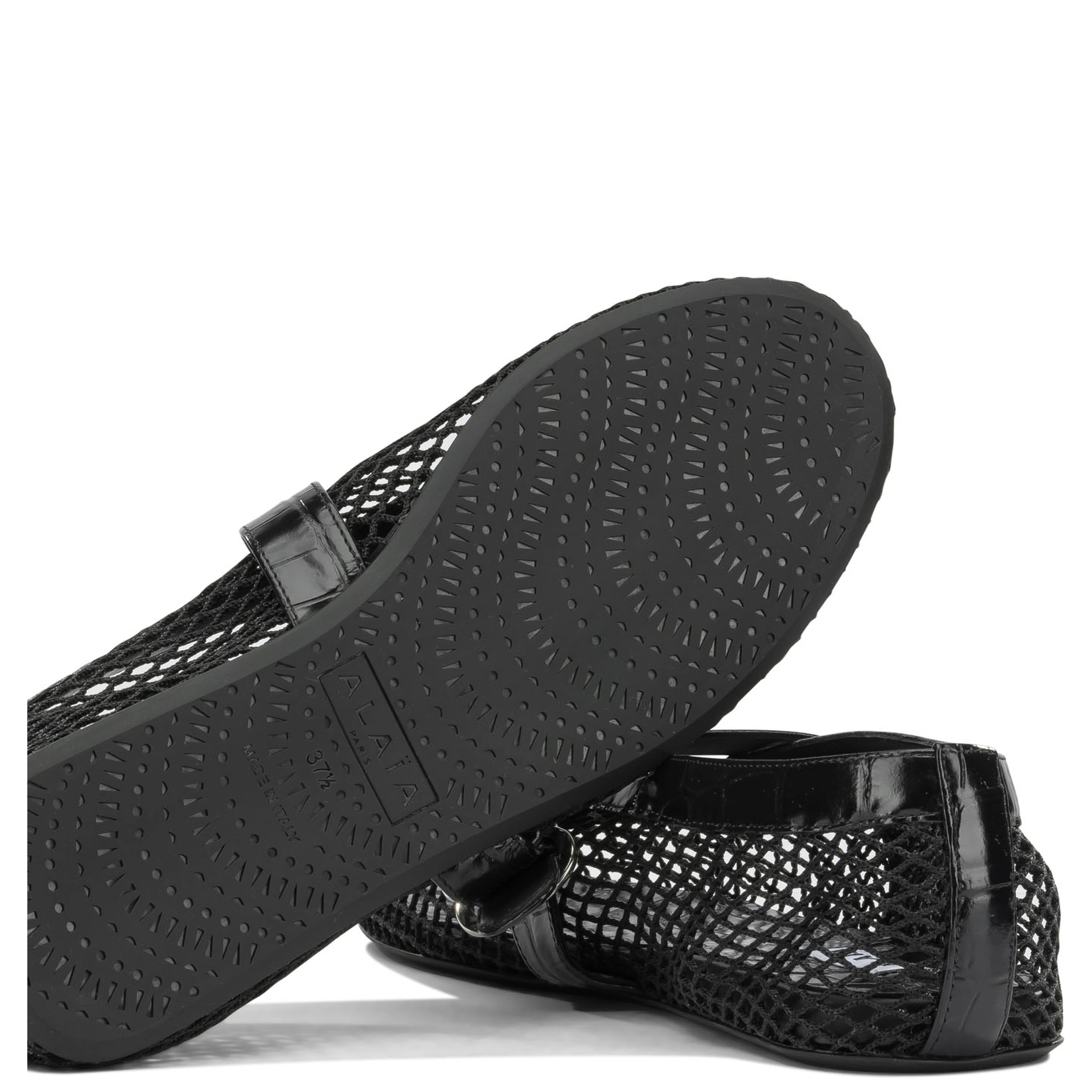 Mary Jane Ballet Flats in Mesh