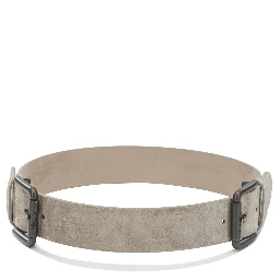 Suede belt with studs