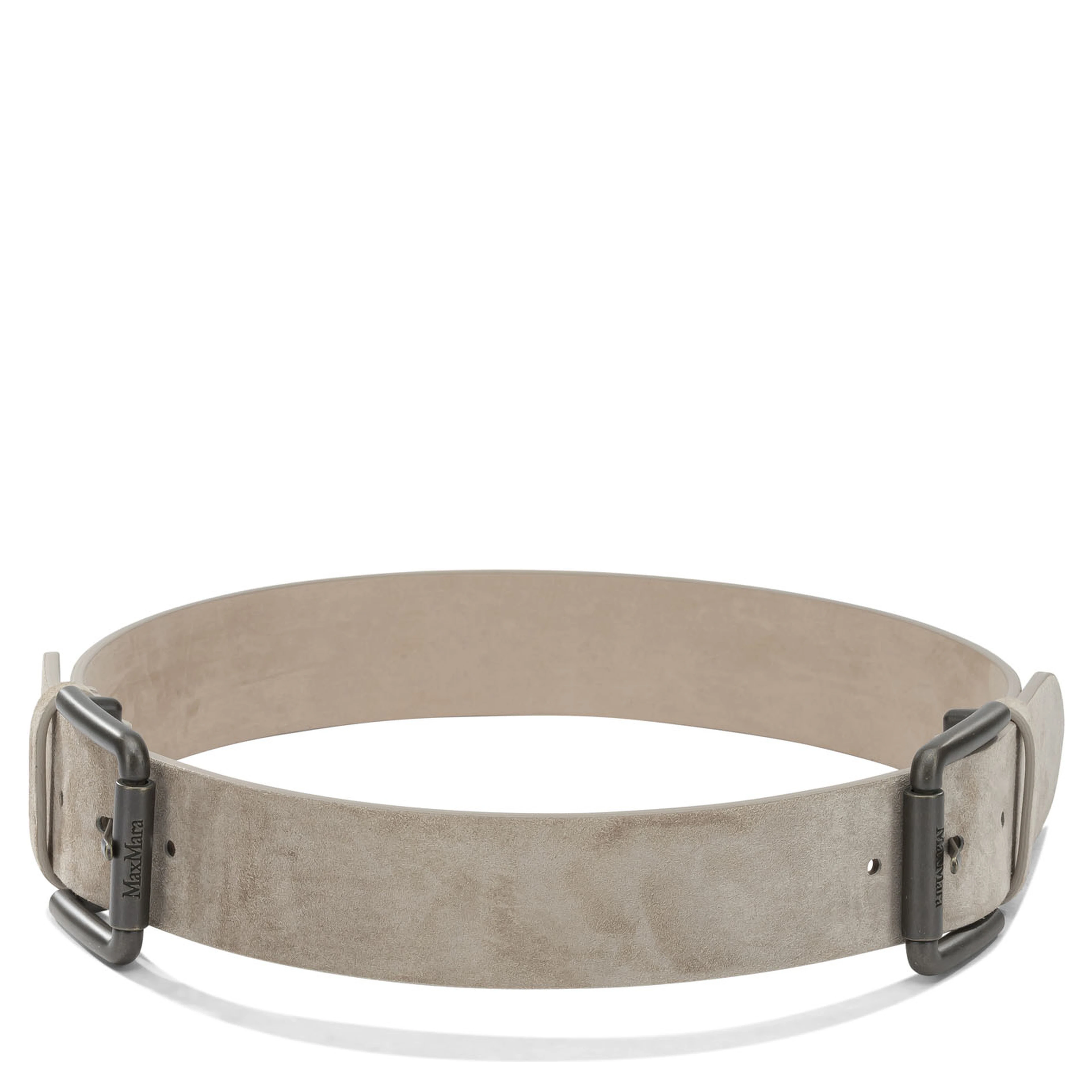 Suede belt with studs