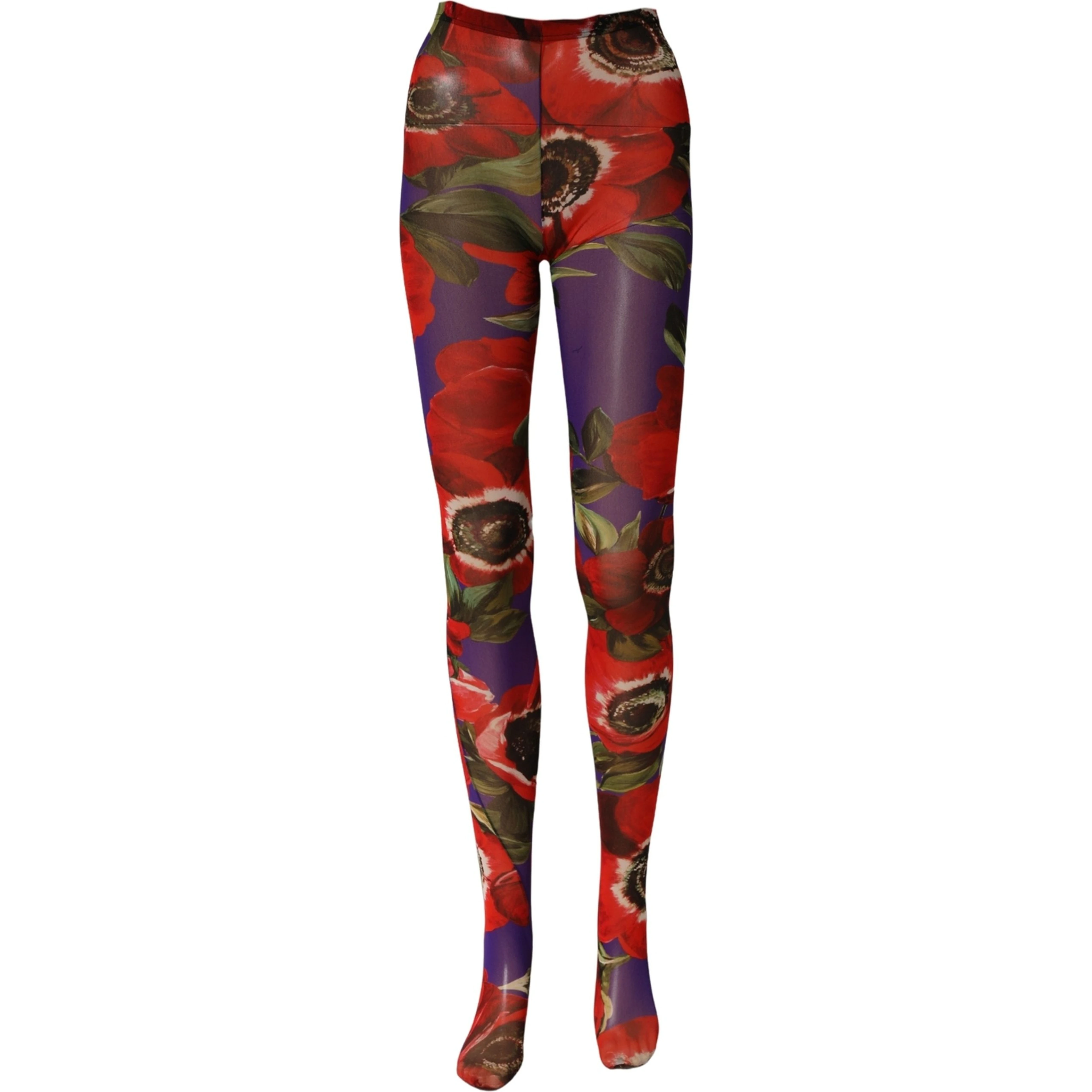 Multicolor Floral Nylon Tights Stockings Socks