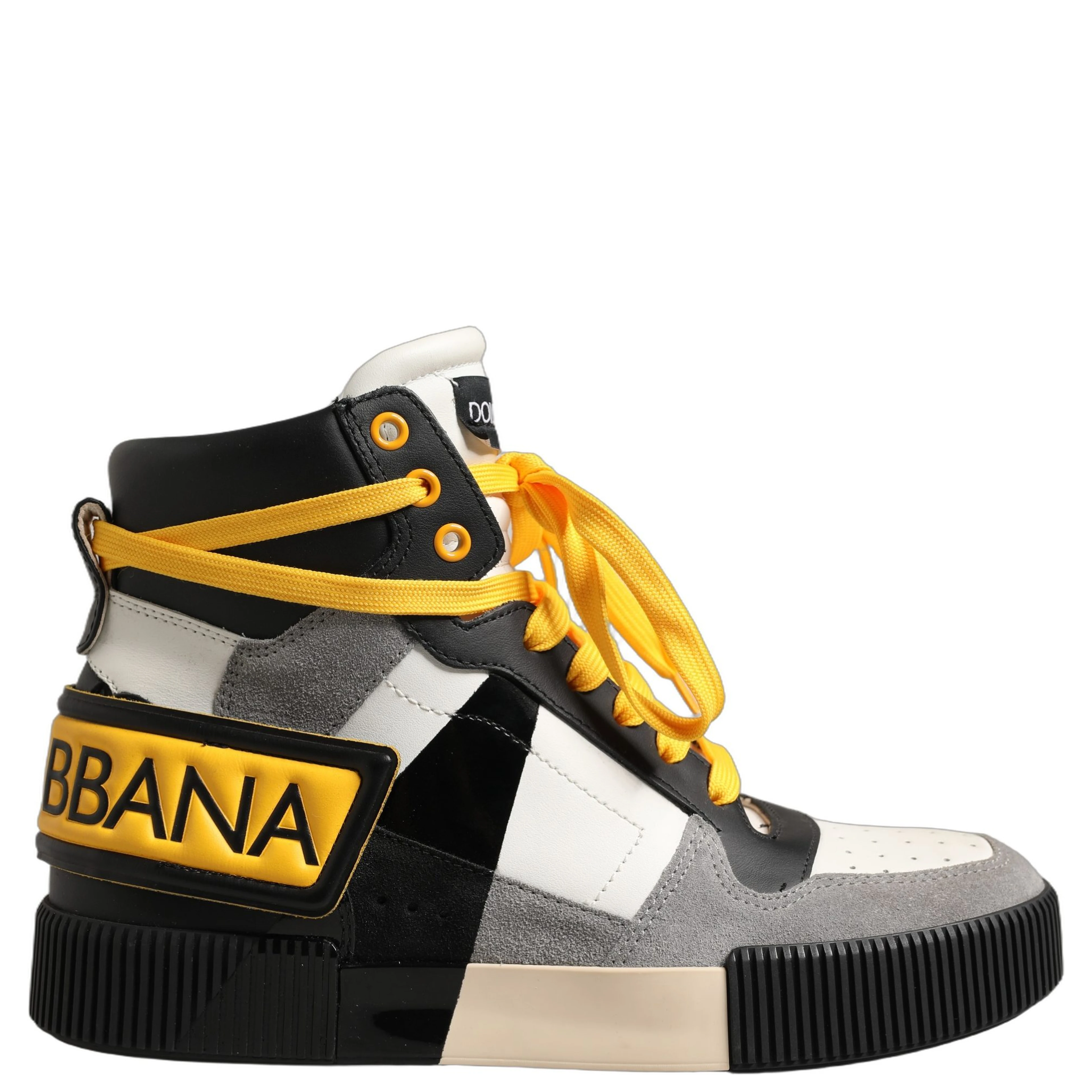 Multicolor Leather High Top Men Sneakers Shoes