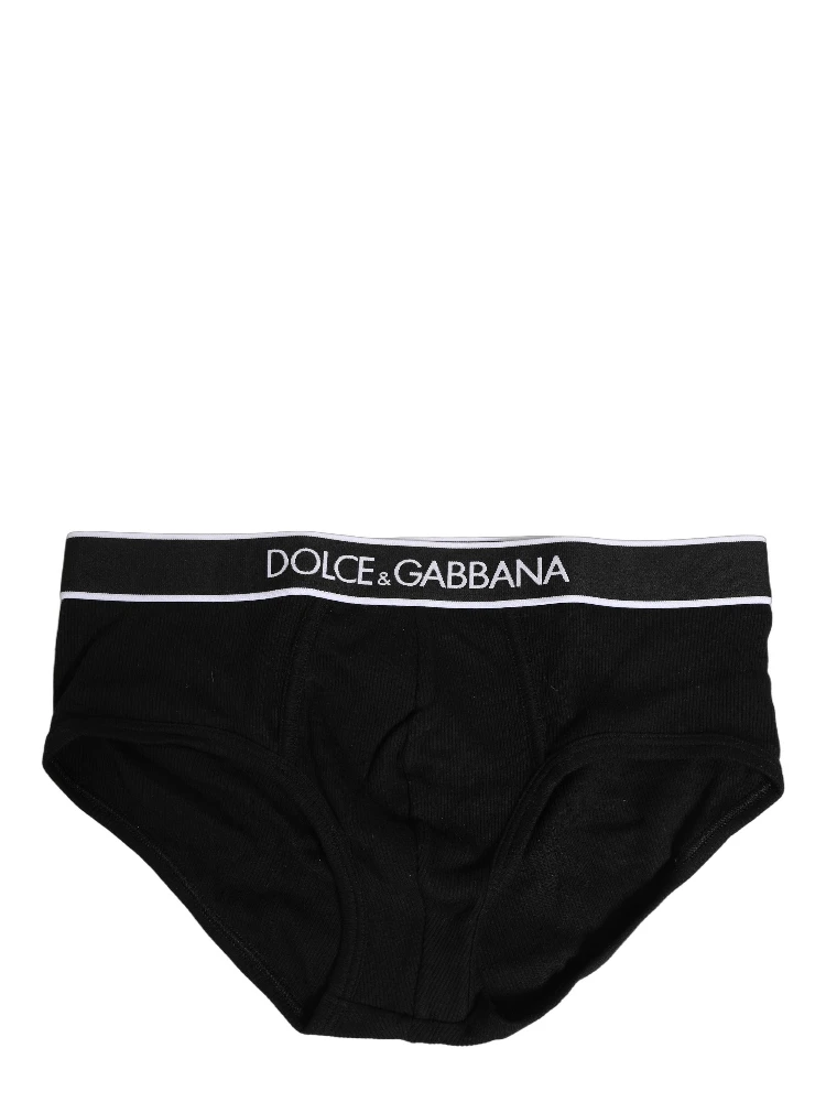 Black Logo Cotton Men Brando Brief Underwear