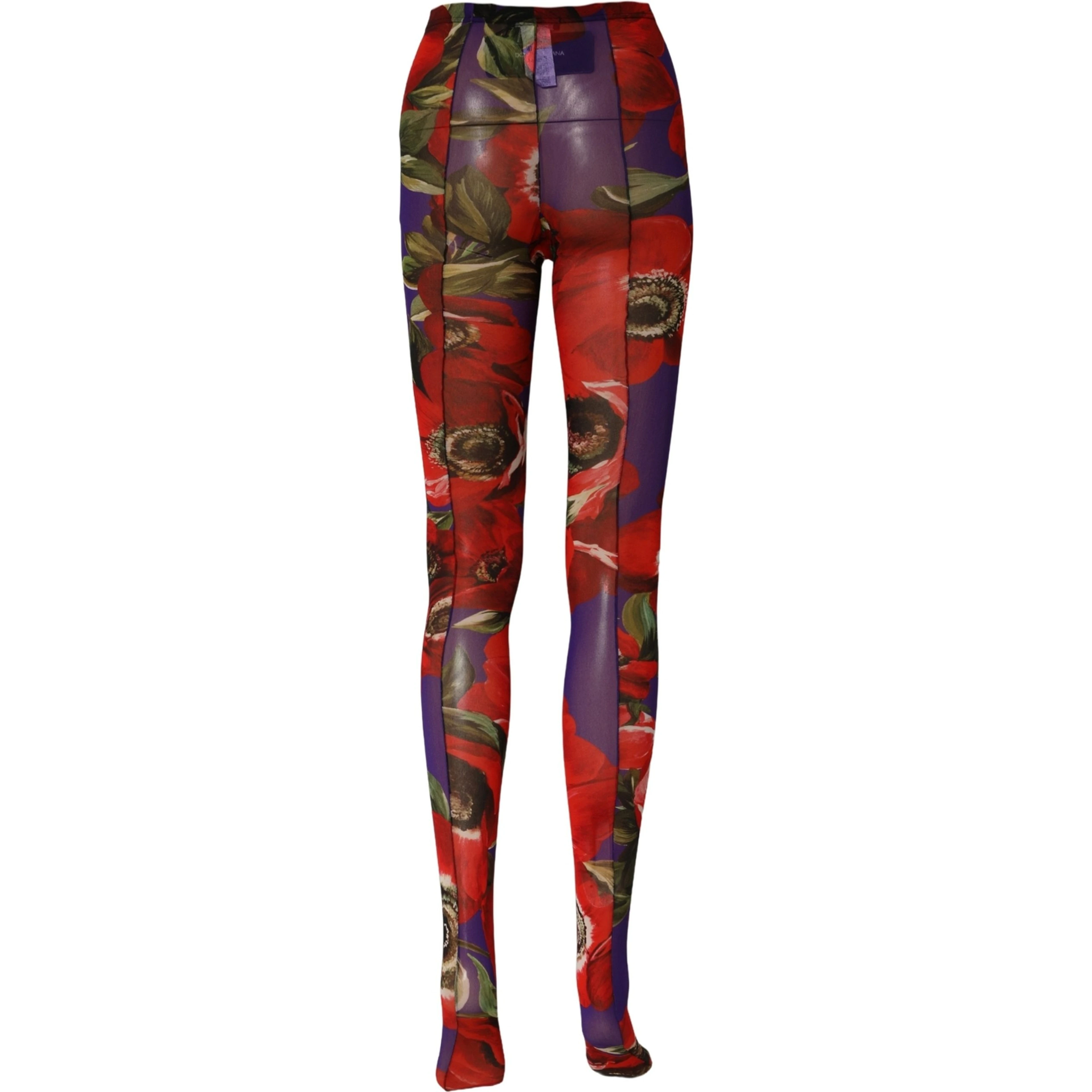 Multicolor Floral Nylon Tights Stockings Socks