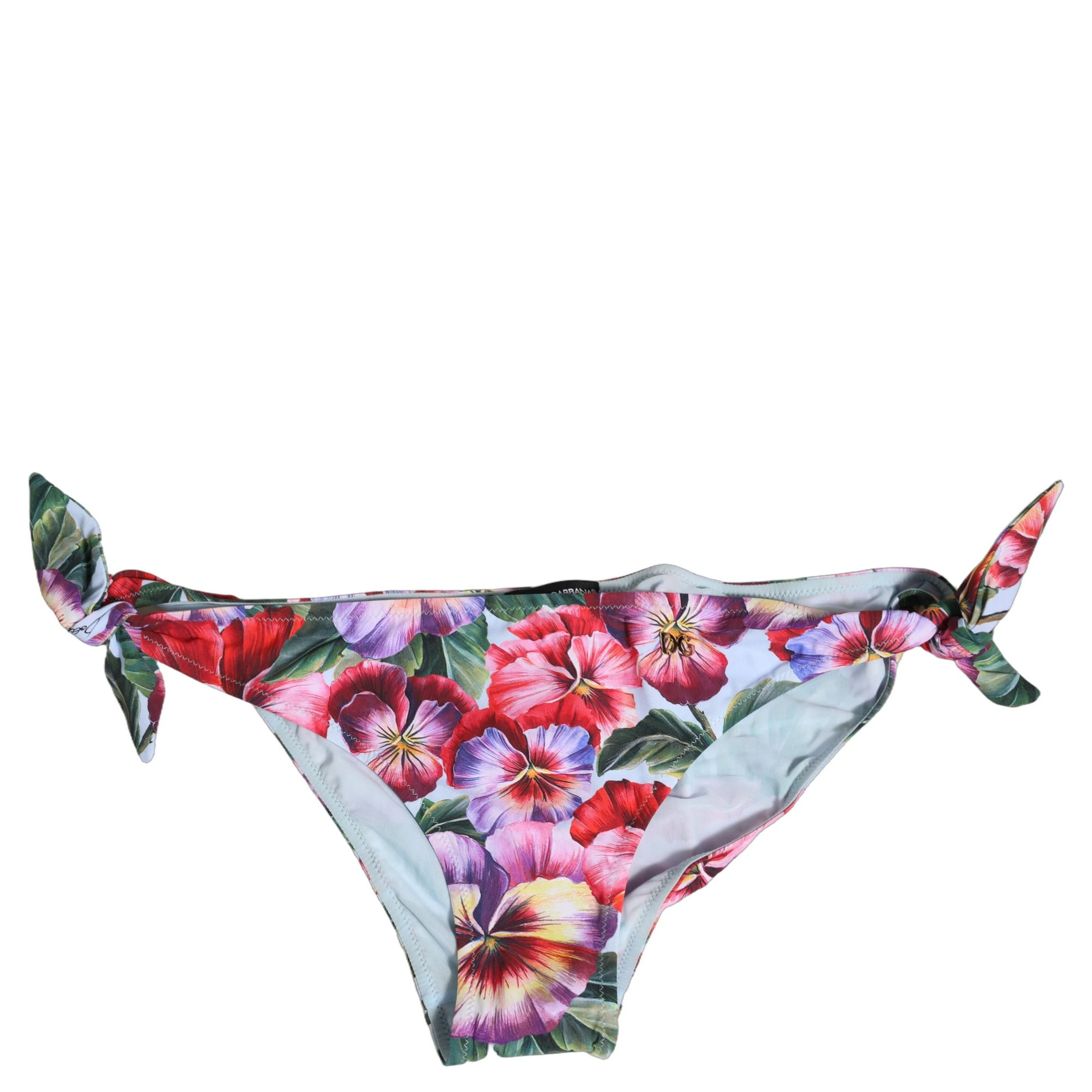 Multicolor Floral Swimsuit Bikini Bottom Swimwear