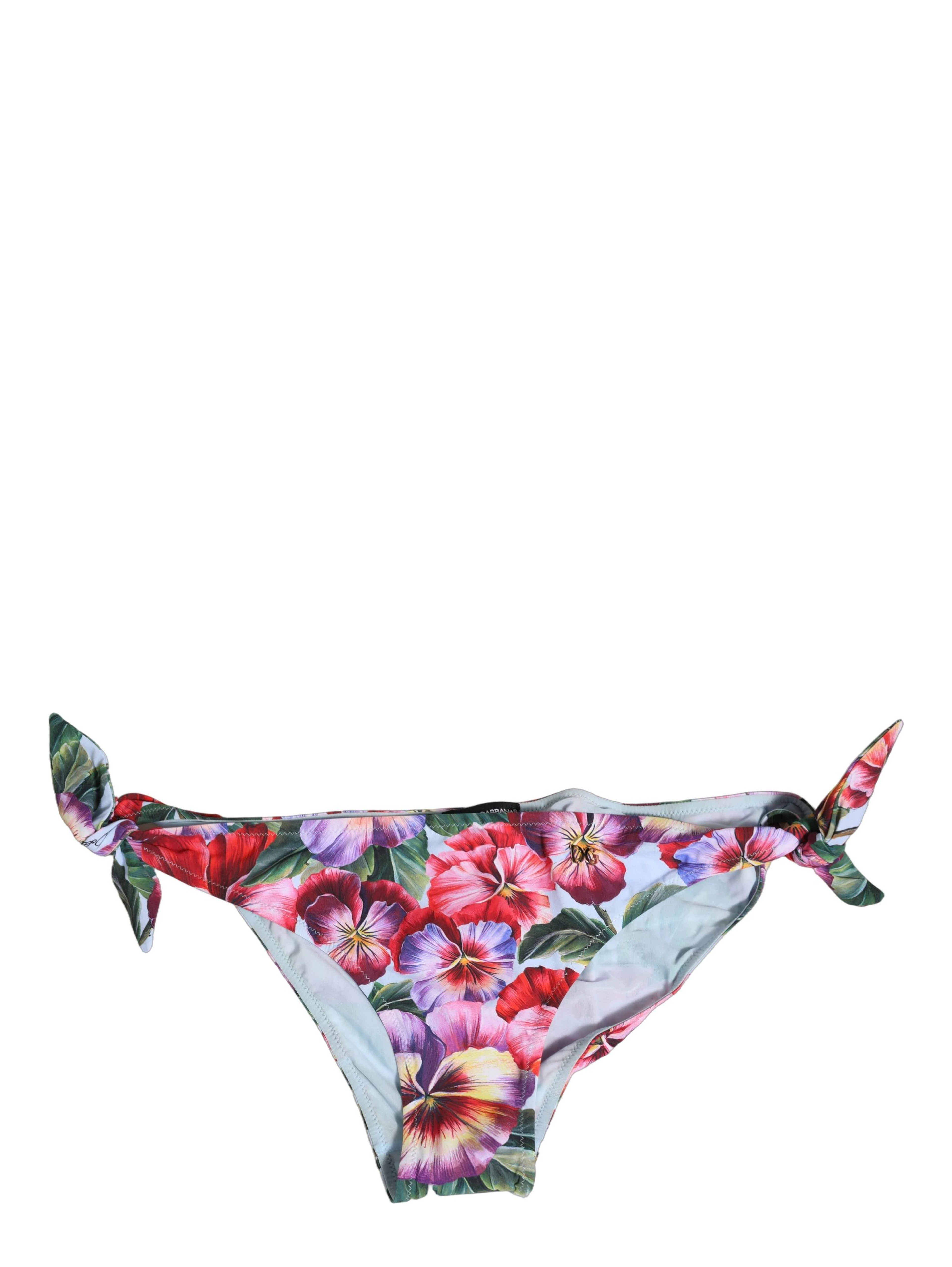 Multicolor Floral Swimsuit Bikini Bottom Swimwear