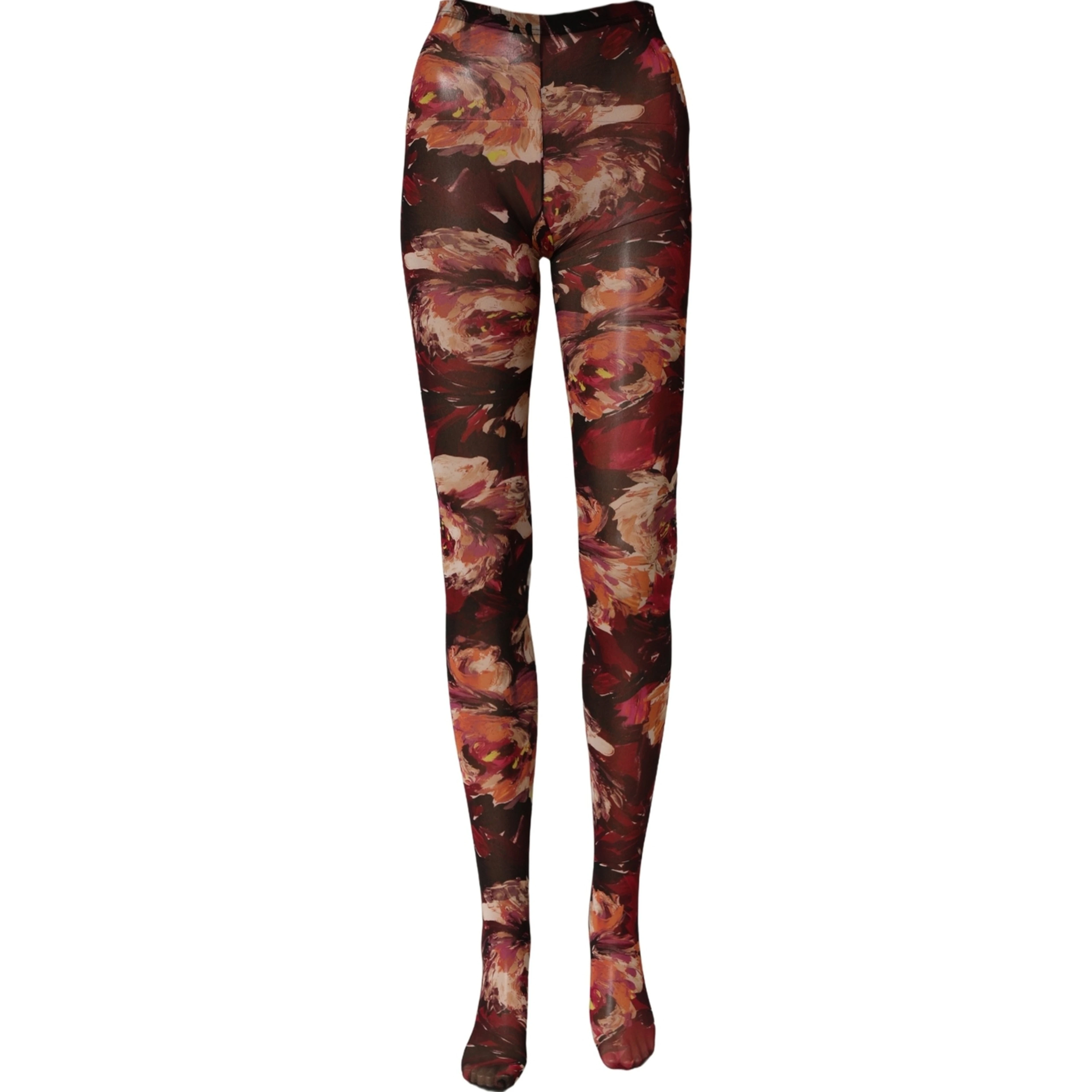Multicolor Floral Nylon Tights Stockings Socks