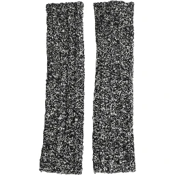 Sleeves Black Wool Blend Knitted Warmer Arm