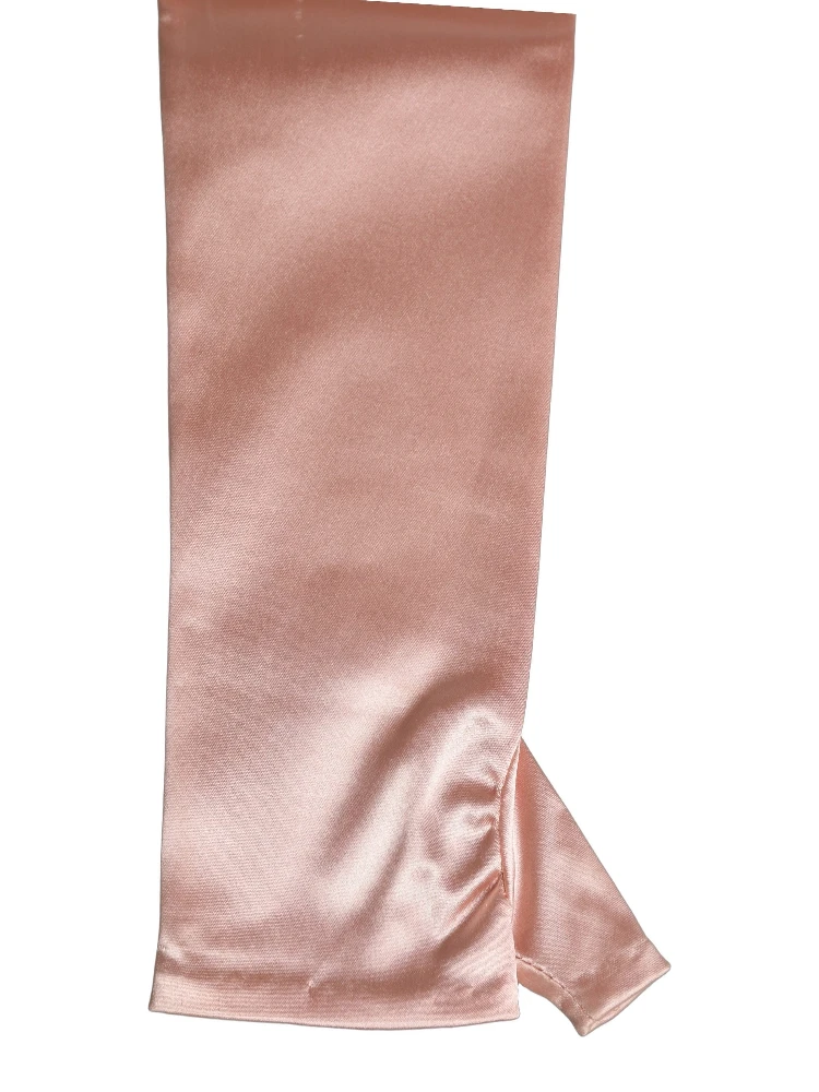 Pink Satin Long Opera Fingerless Gloves alternative