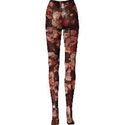 Multicolor Floral Nylon Tights Stockings Socks