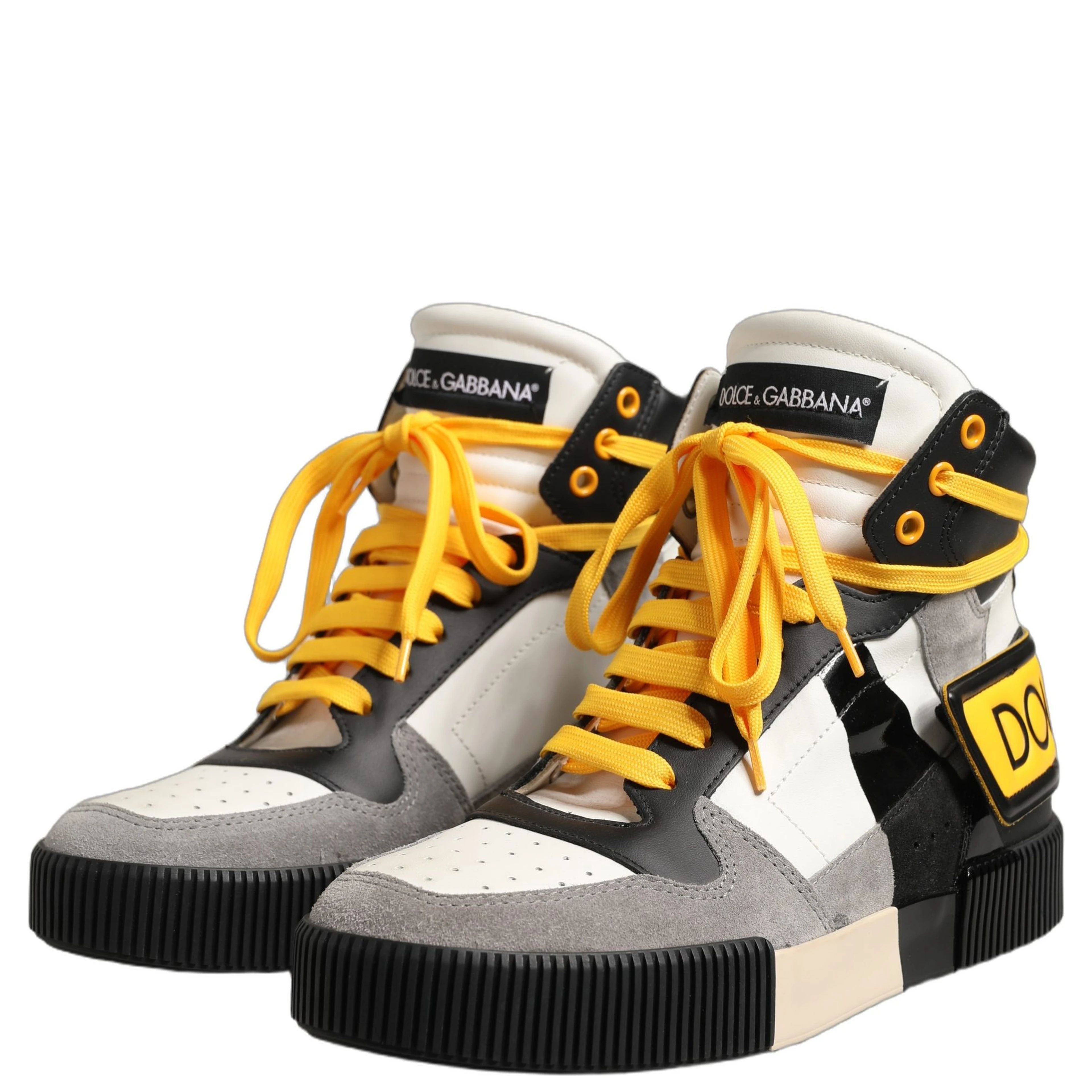 Multicolor Leather High Top Men Sneakers Shoes