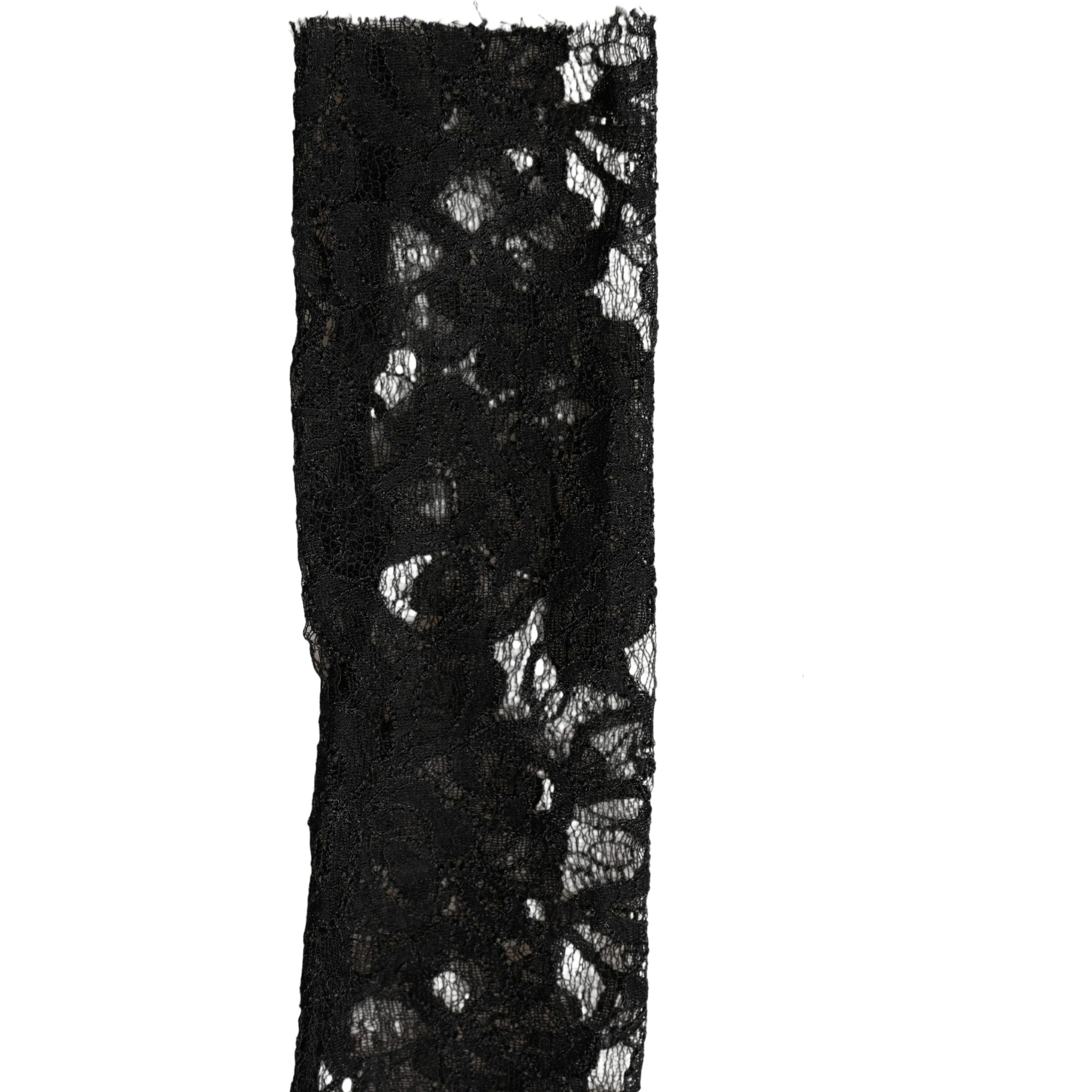 Sleeves Black Nylon Floral Lace Warmer Arm