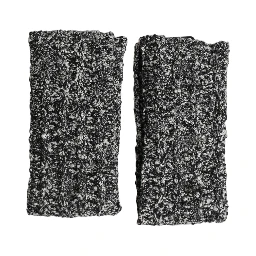 Sleeves Black Wool Blend Knitted Warmer Arm