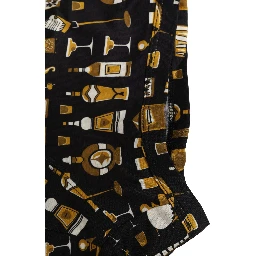 Black Cocktail Print Regular Boxer Underwear