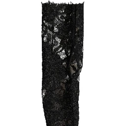 Sleeves Black Nylon Floral Lace Warmer Arm