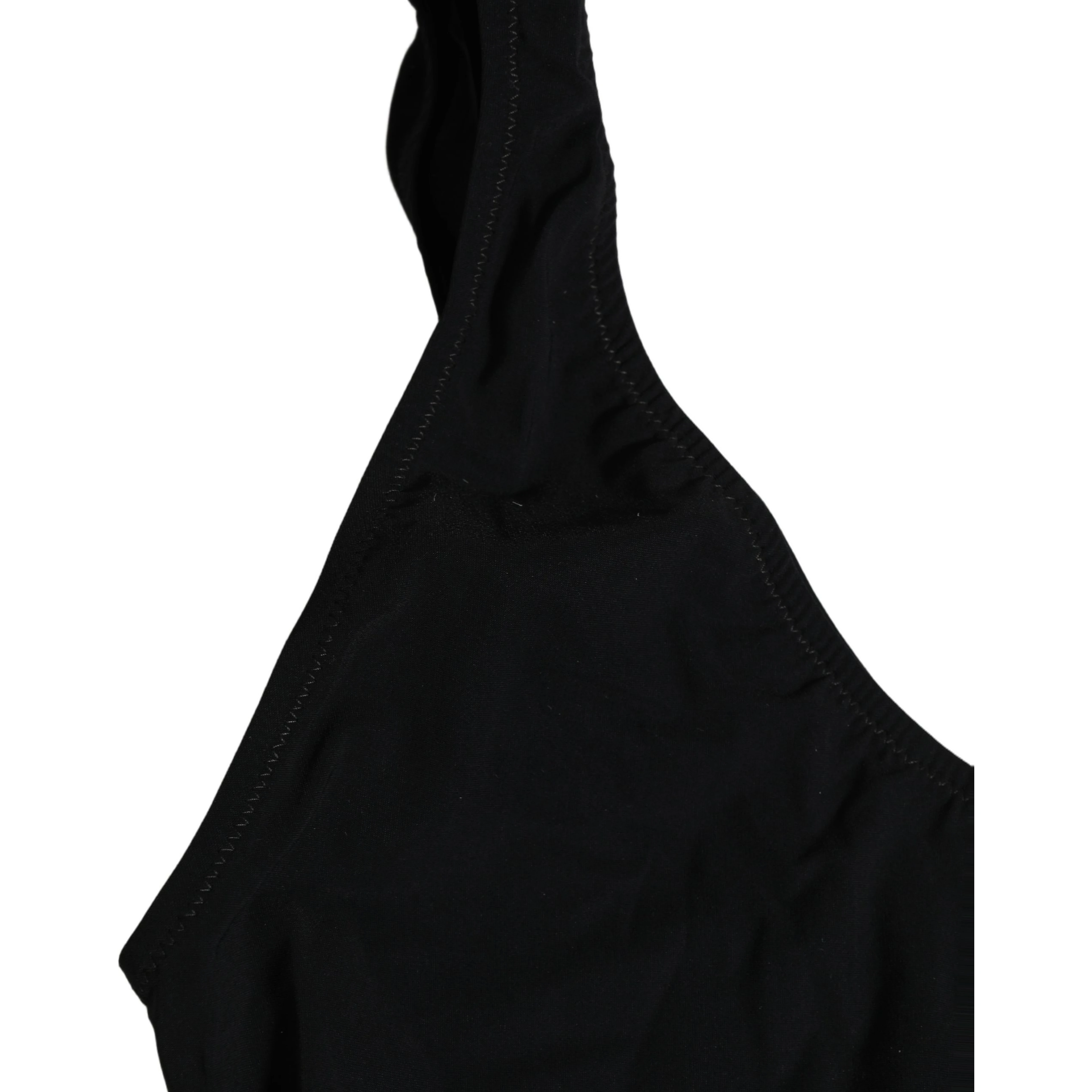 Black Cutout Logo One Piece Swimsuit Swimwear
