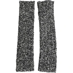 Sleeves Black Wool Blend Knitted Warmer Arm