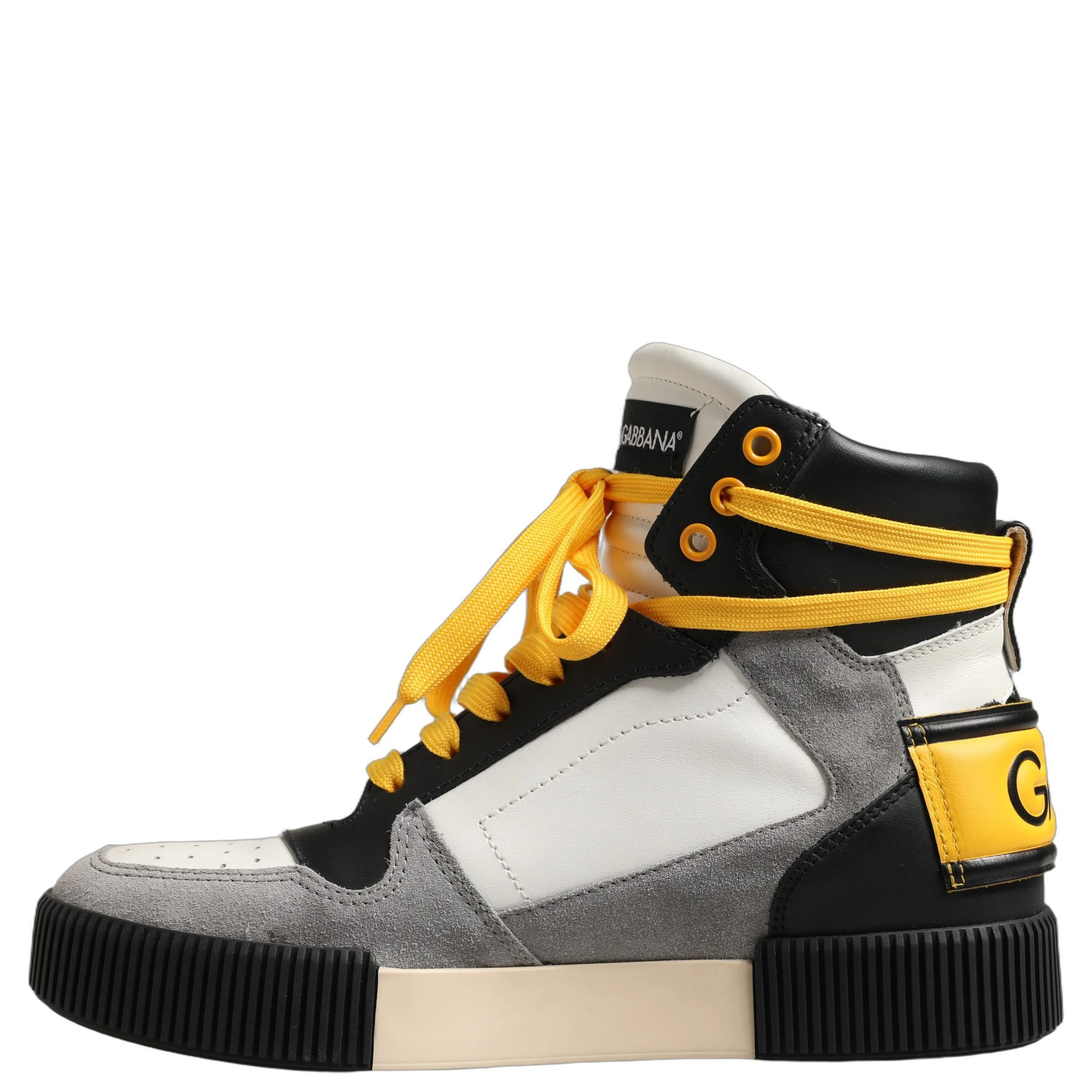 Multicolor Leather High Top Men Sneakers Shoes