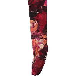 Multicolor Floral Nylon Tights Stockings Socks