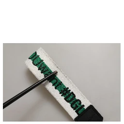 Green Logo Polyester Silver Brass Holder Keychain Keyring