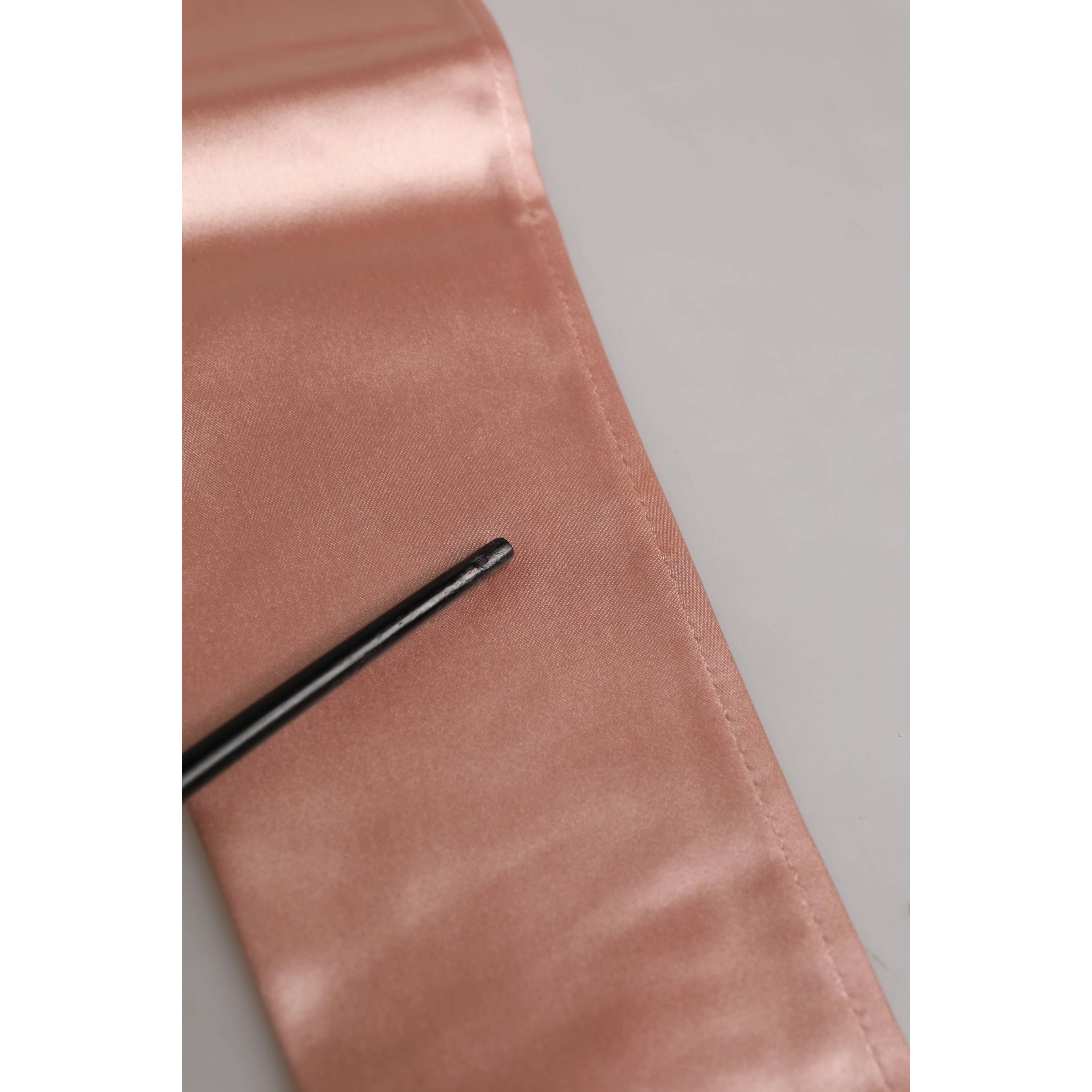 Pink Satin Long Opera Fingerless Gloves