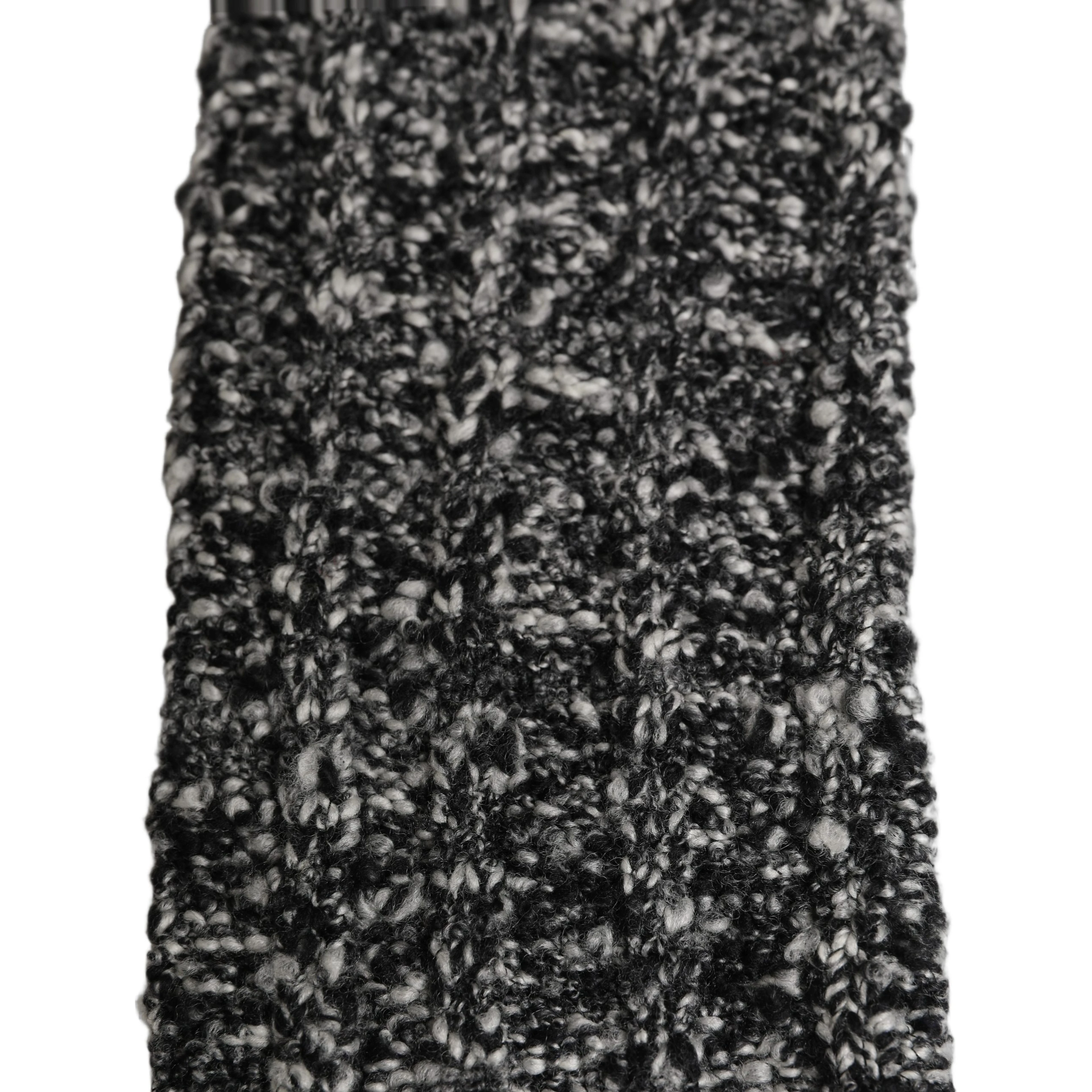 Sleeves Black Wool Blend Knitted Warmer Arm