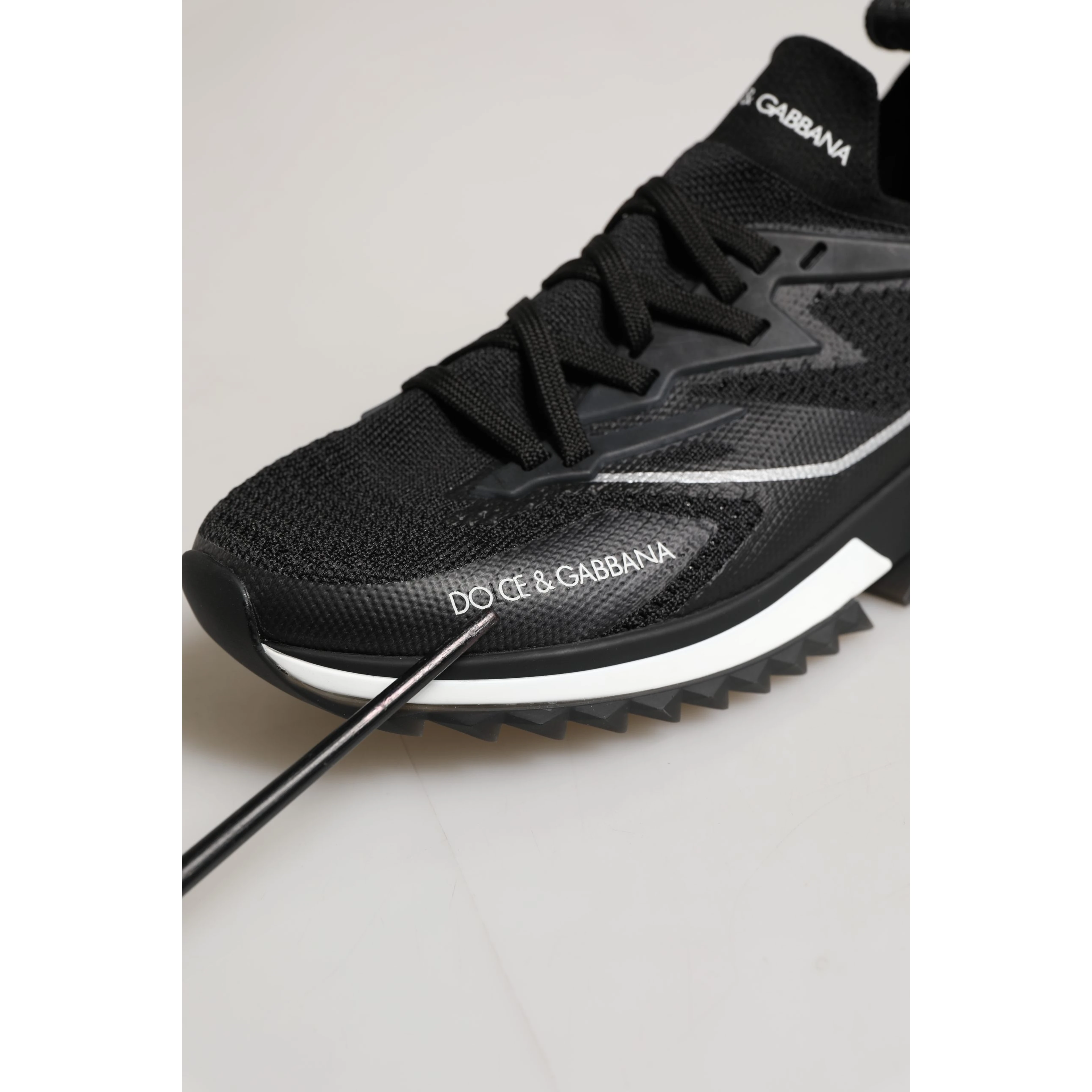 Black White Sorrento Low Top Sneakers Shoes