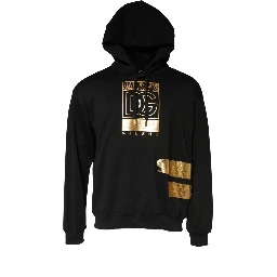 Black DG Logo Hoodie Men Sweatshirt Sweater