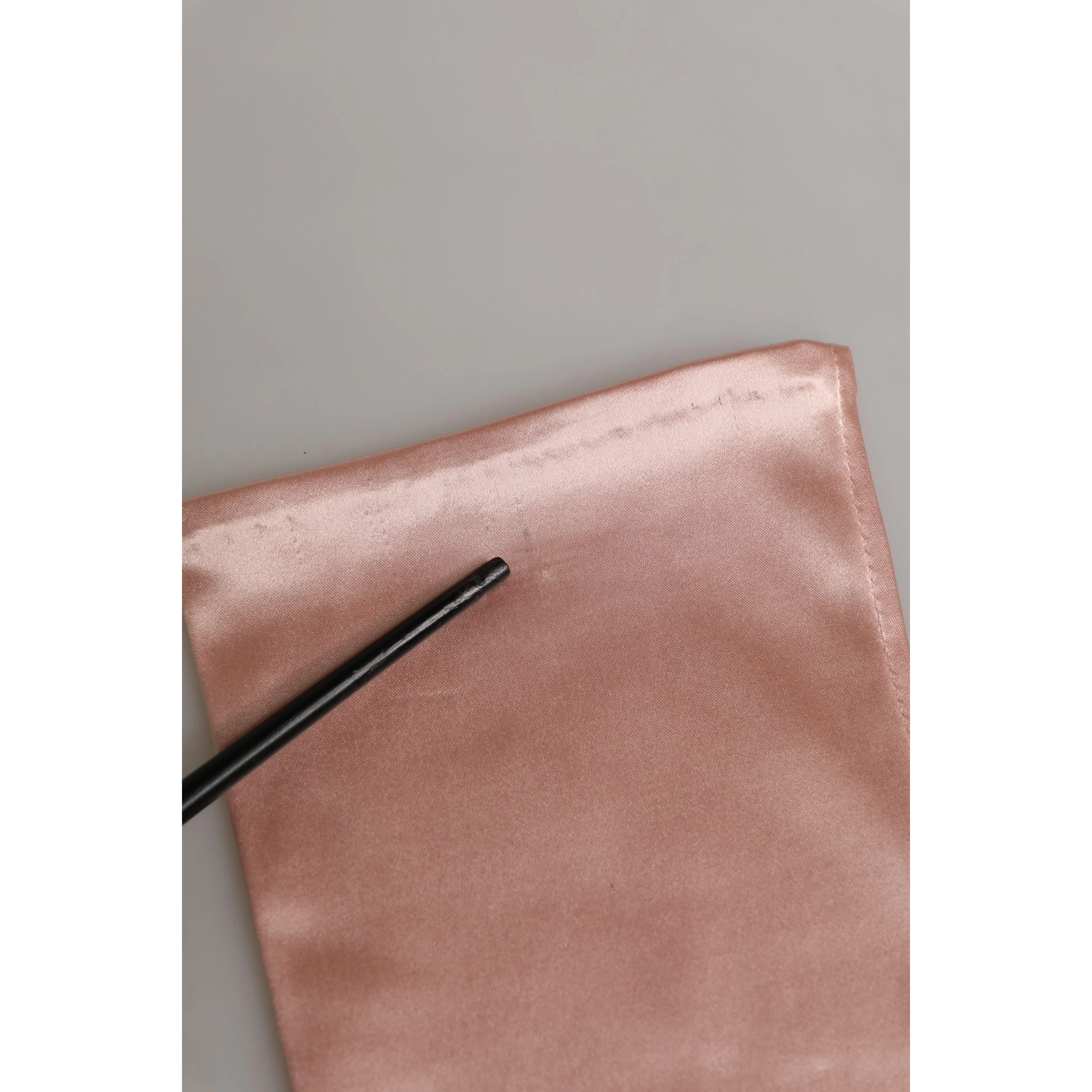 Pink Satin Long Opera Fingerless Gloves