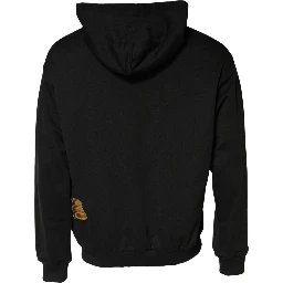 Black DG Logo Hoodie Men Sweatshirt Sweater
