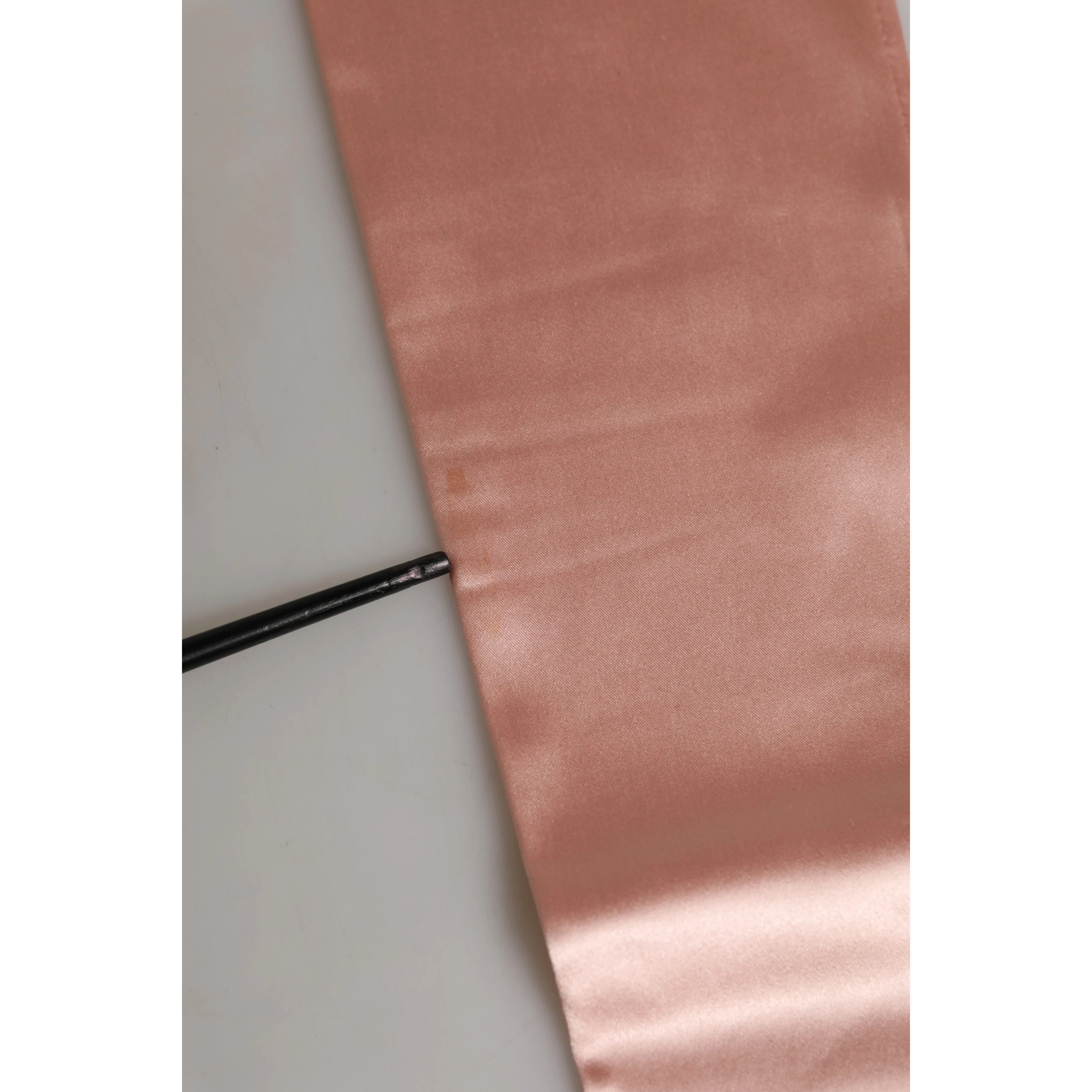 Pink Satin Long Opera Fingerless Gloves
