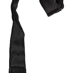 Men Black 100% Silk Adjustable Neck Papillon Bow Tie