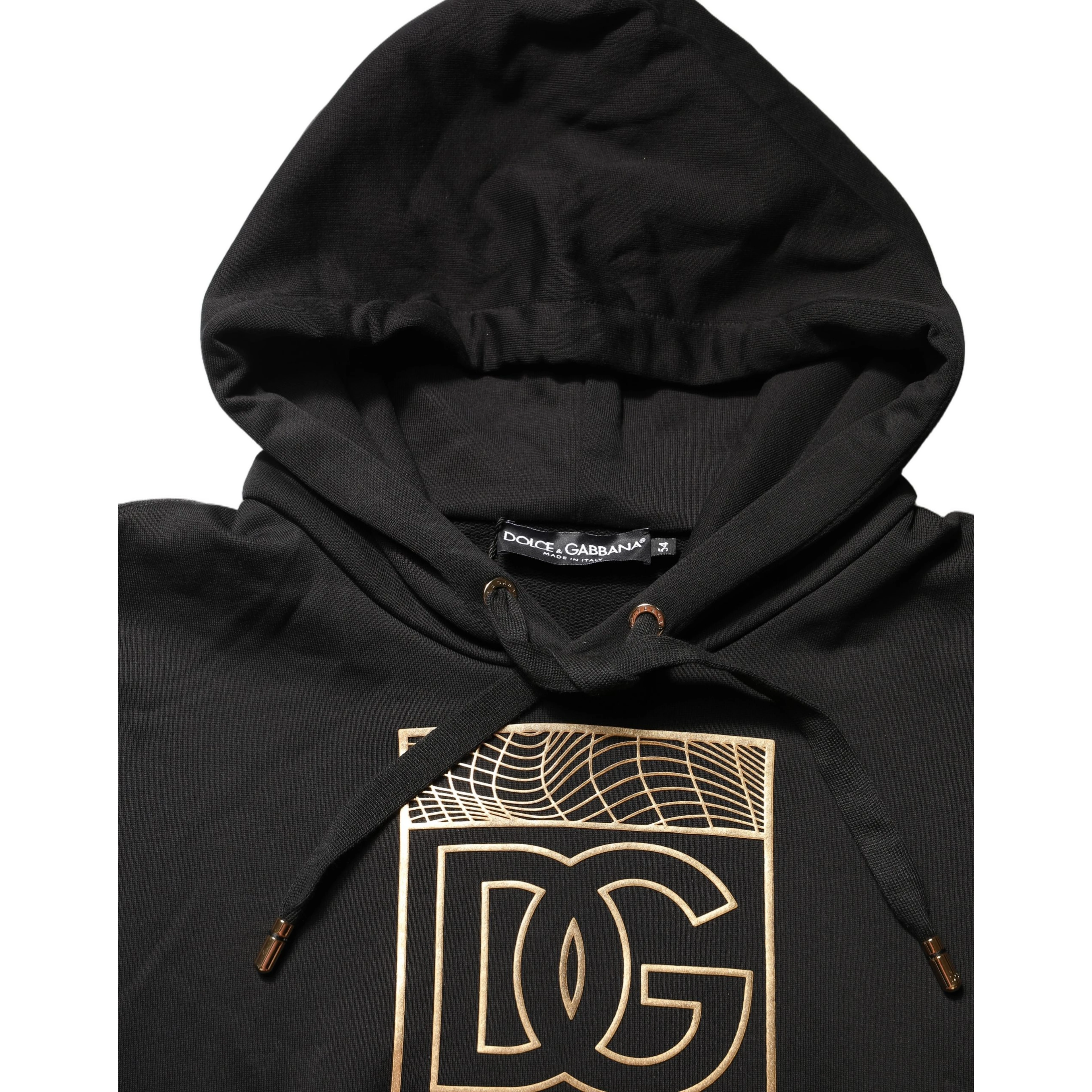 Black DG Logo Hoodie Men Sweatshirt Sweater