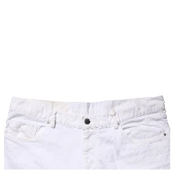 White Skinny Mid Waist Men Denim Trouser Jeans