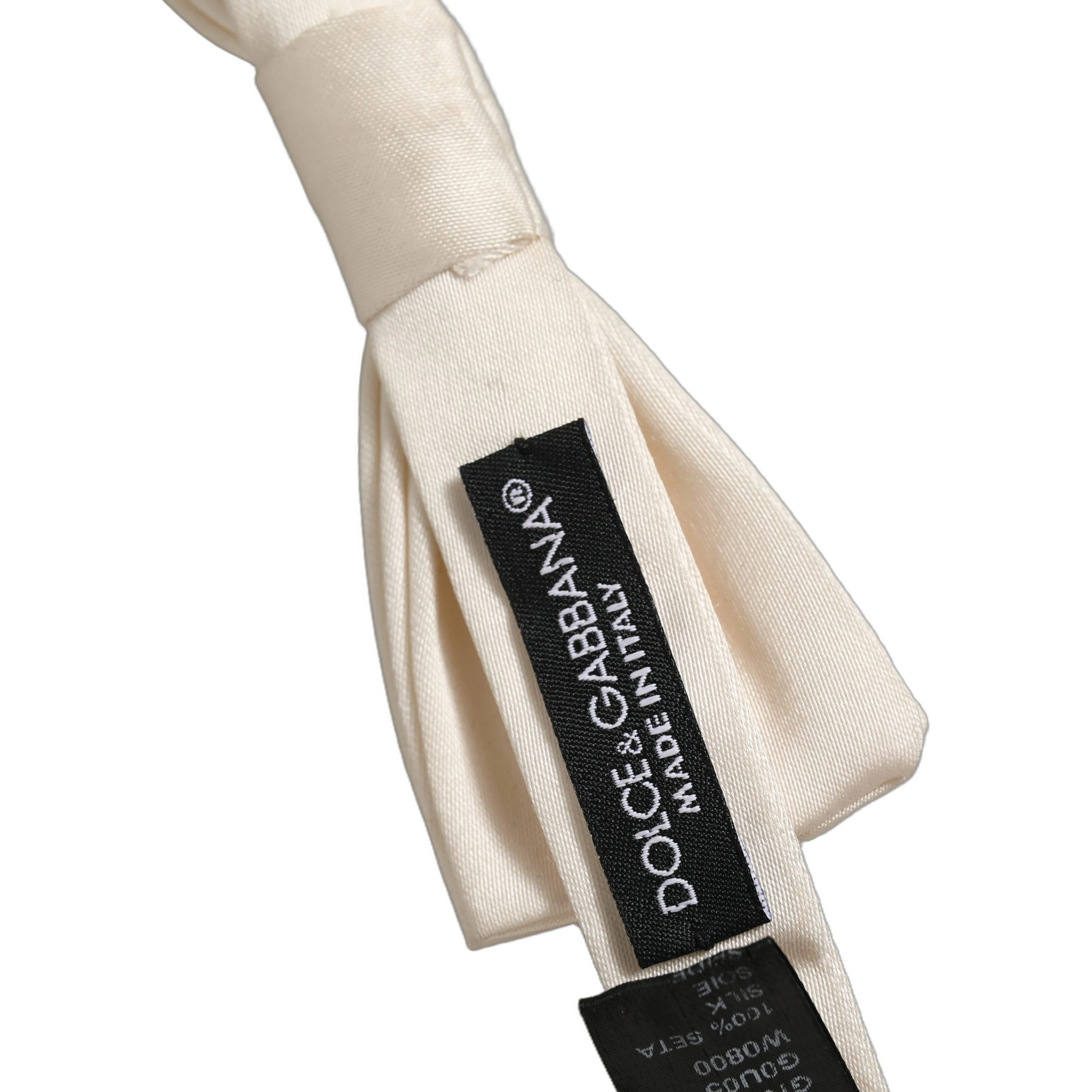 Men White 100% Silk Adjustable Neck Papillon Bow Tie