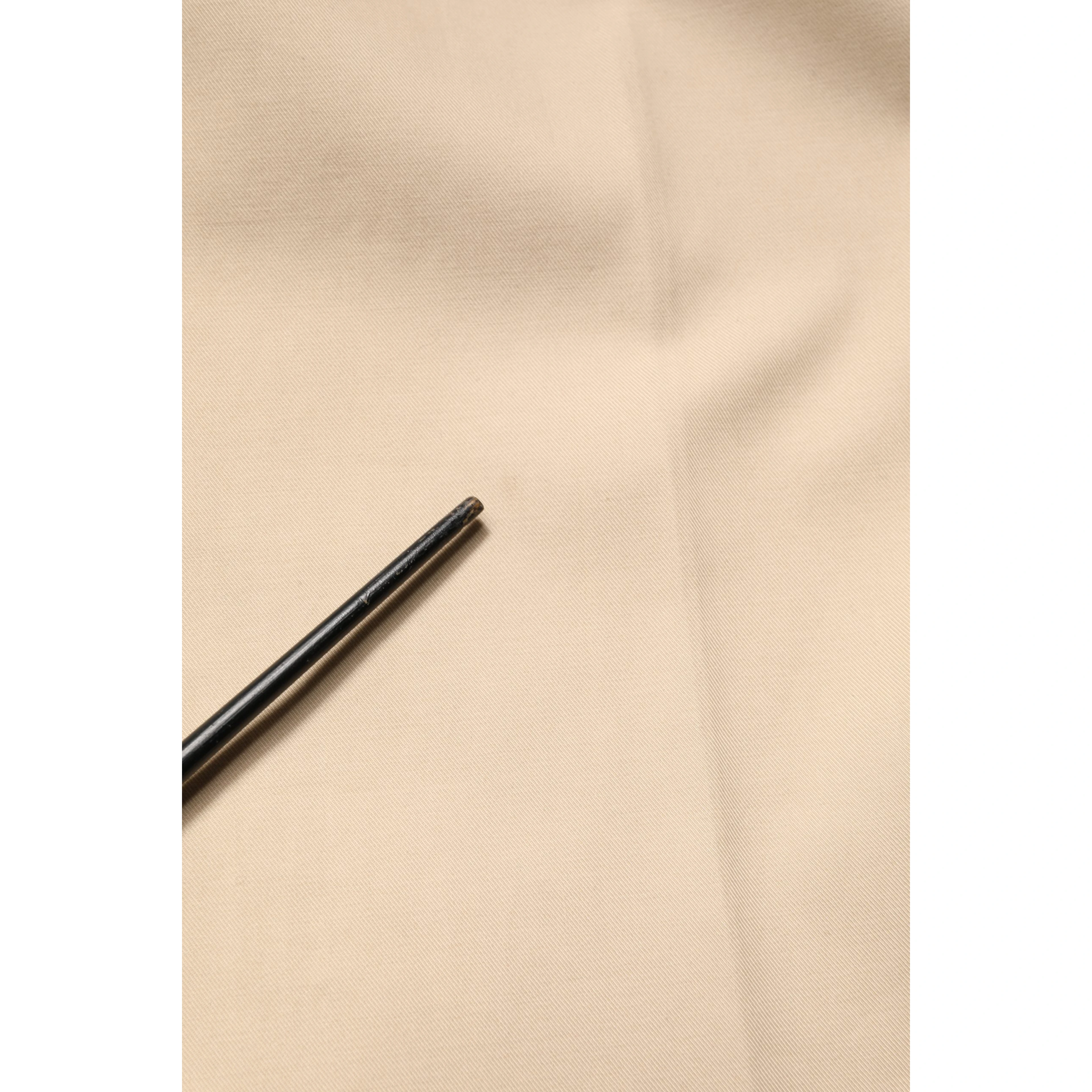 Beige Cotton Straight Men Formal Dress Pants