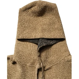 Brown Embossed Logo Hooded Sweatshirt Sweater