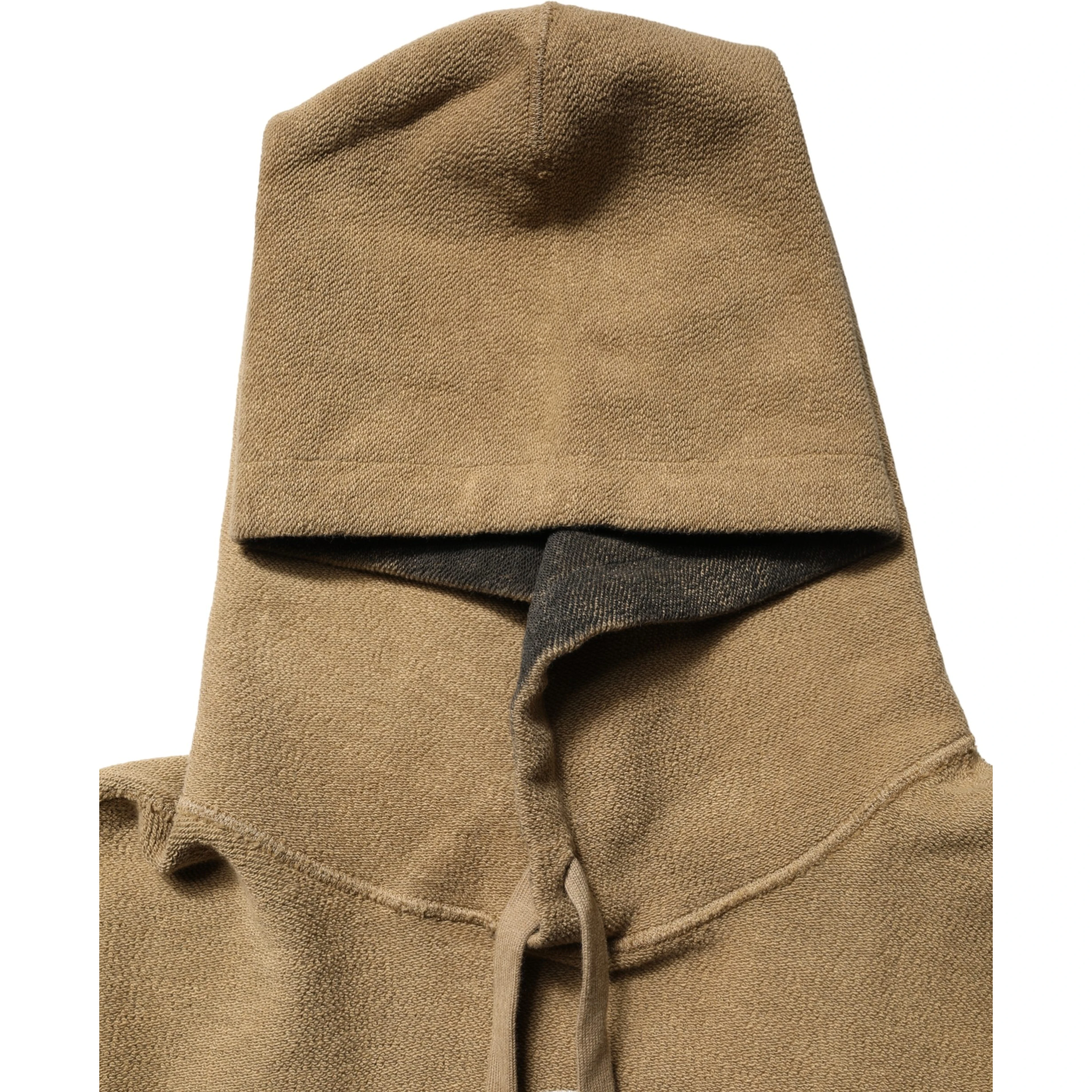 Brown Embossed Logo Hooded Sweatshirt Sweater