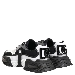 White Black Logo Airmaster Men Sneakers Shoes