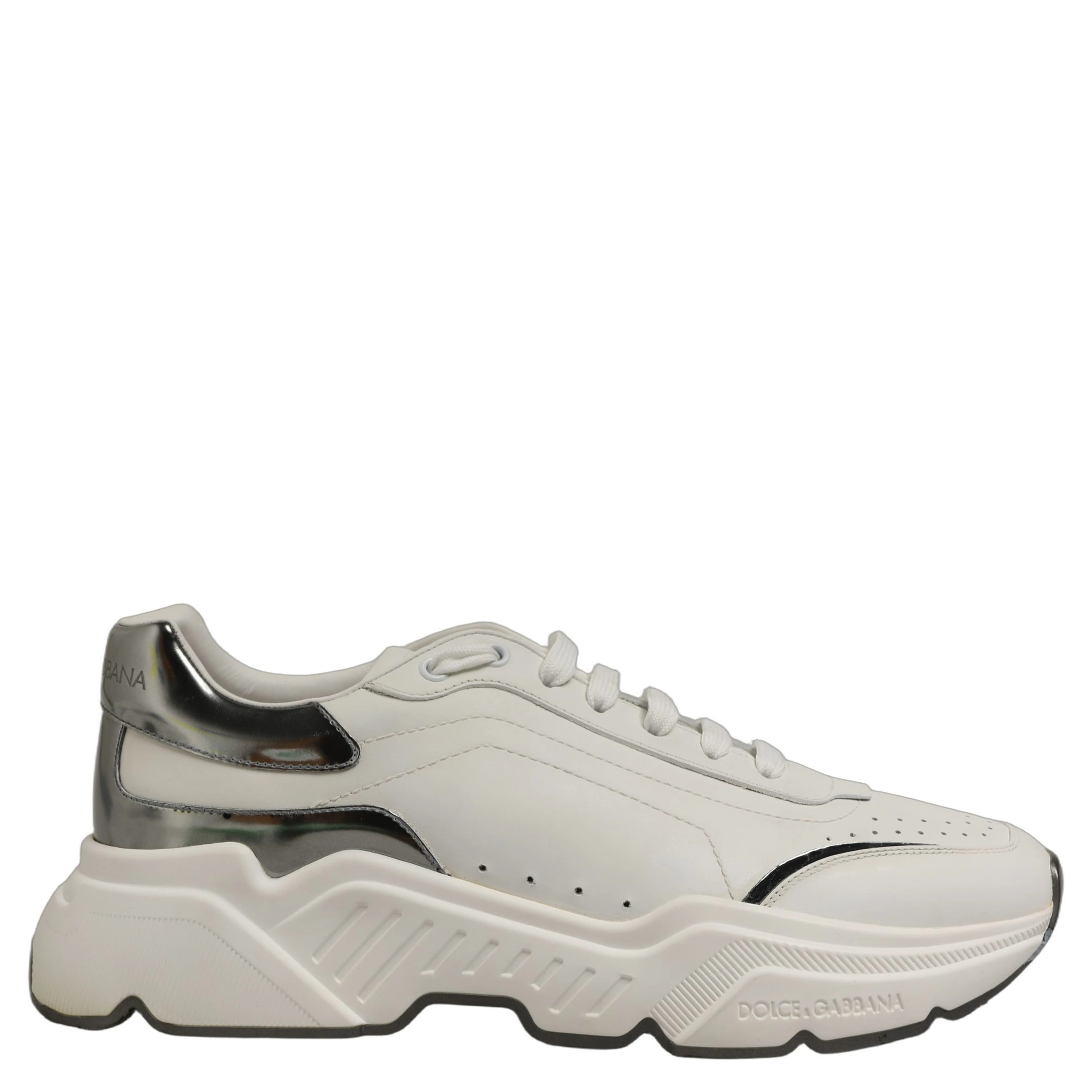 White Silver Daymaster Low Top Sneakers Shoes