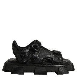 Black Logo Detailed Men Chunky Sandals Shoes