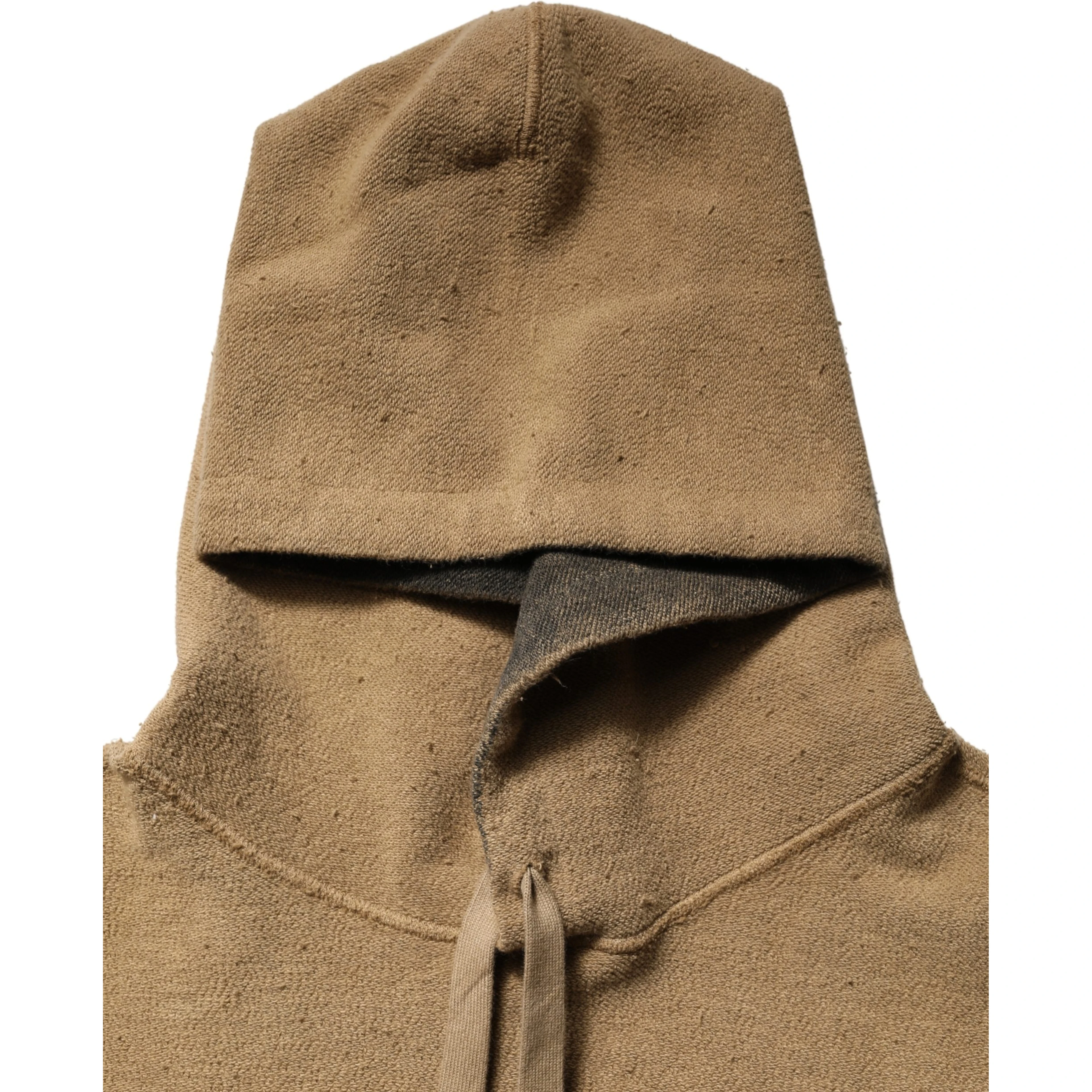 Brown Embossed Logo Hooded Sweatshirt Sweater