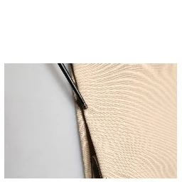 Beige Cotton Straight Men Formal Dress Pants
