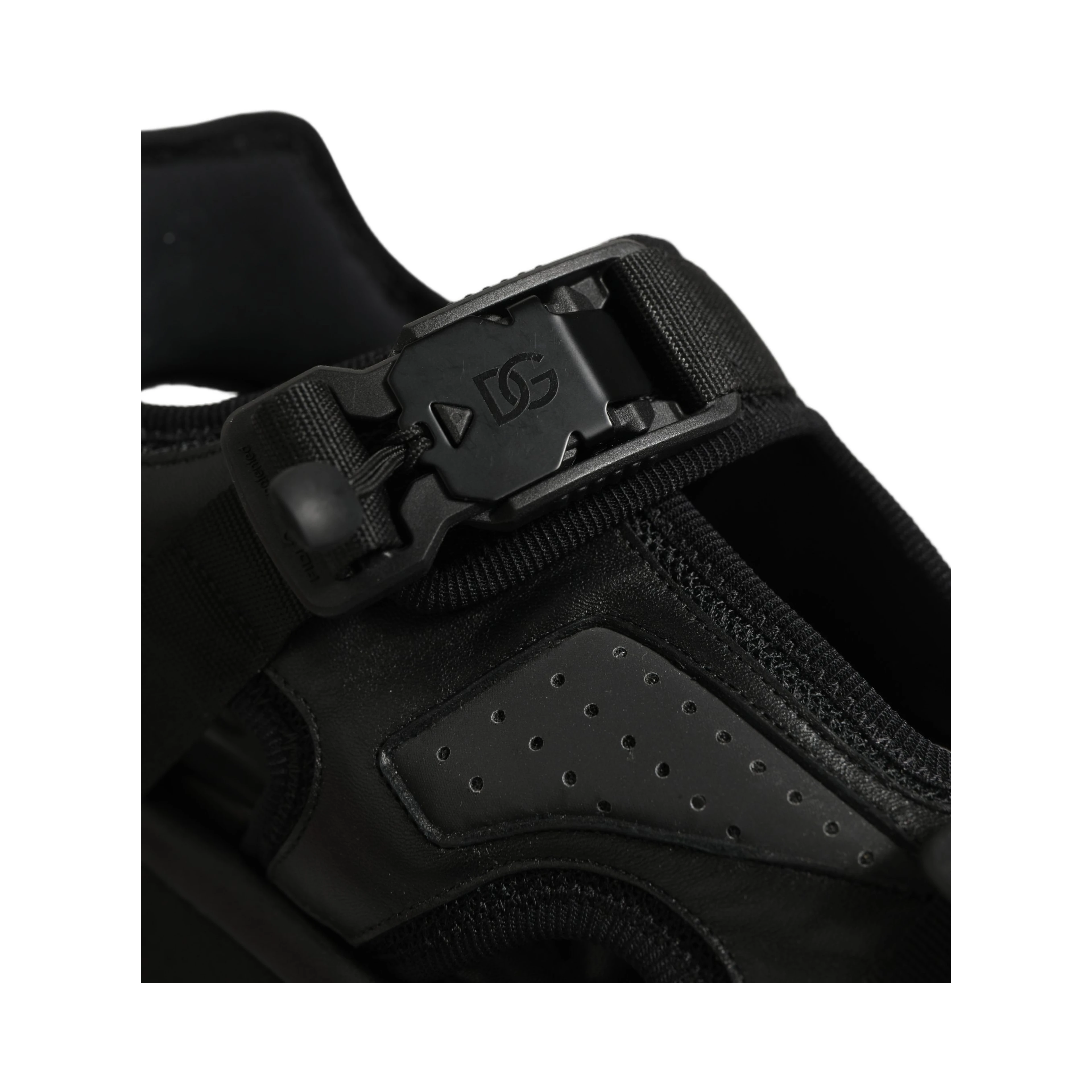 Black Logo Detailed Men Chunky Sandals Shoes