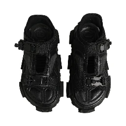 Black Logo Detailed Men Chunky Sandals Shoes